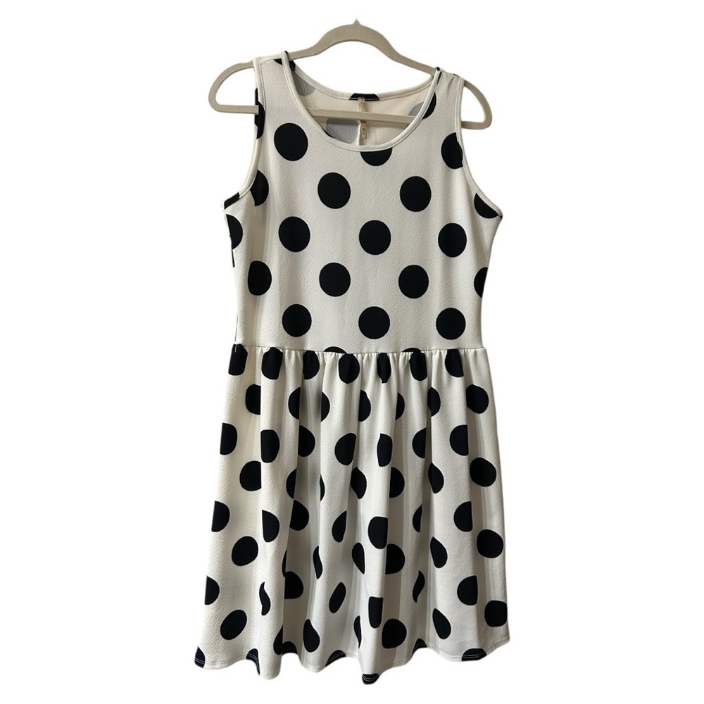 NWOT XL Polka Dot Sleeveless Dress